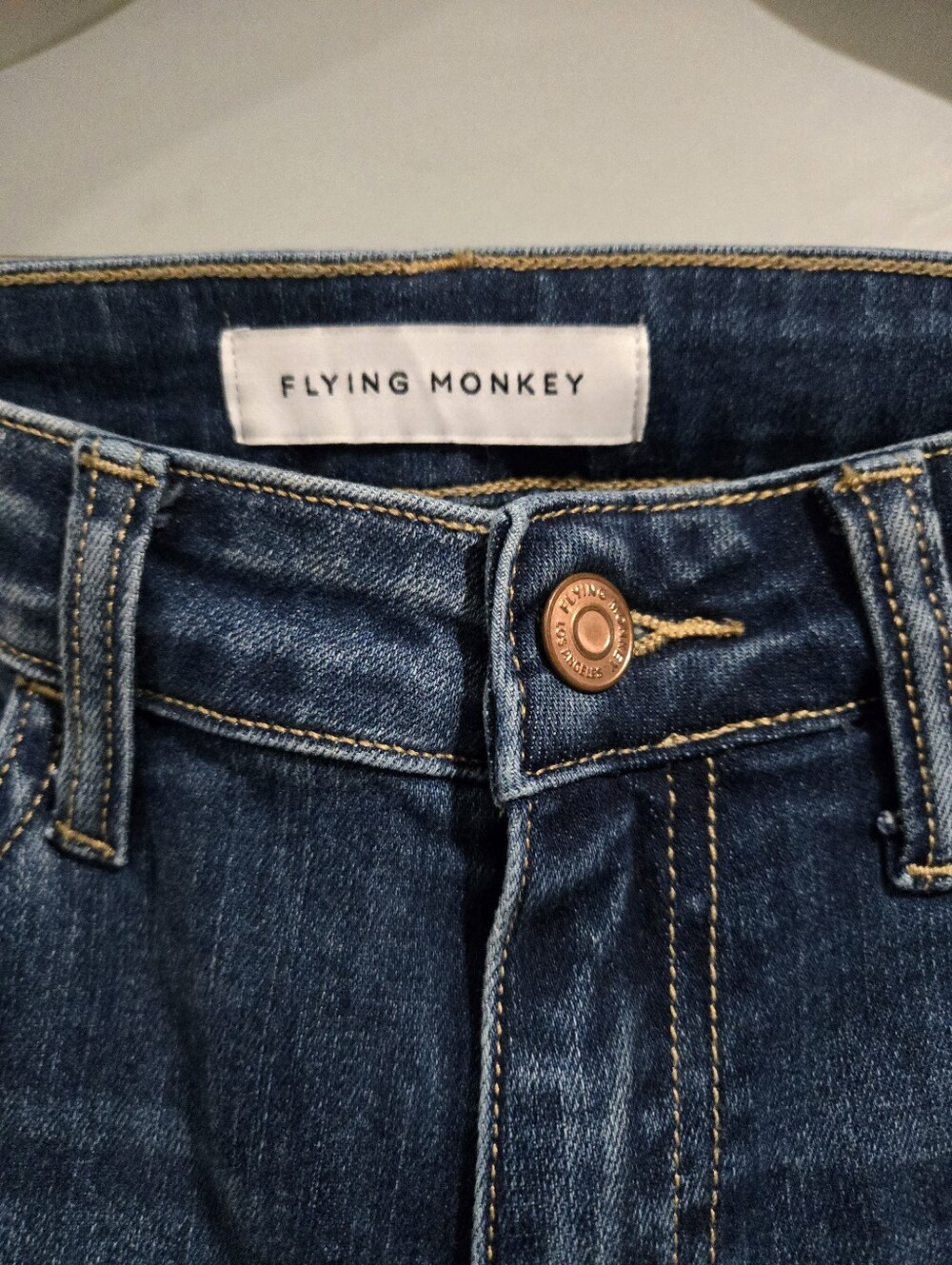 Flying Monkey Side Slit Released Hem Flare Jeans Size 28 - Picture 5 of 7